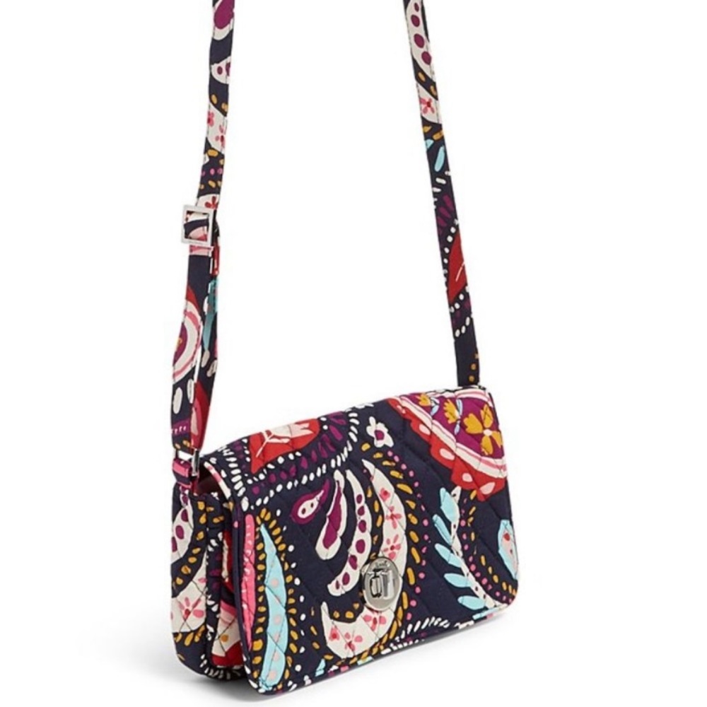 Vera Bradley Painted Paisley Turnlock Crossbody